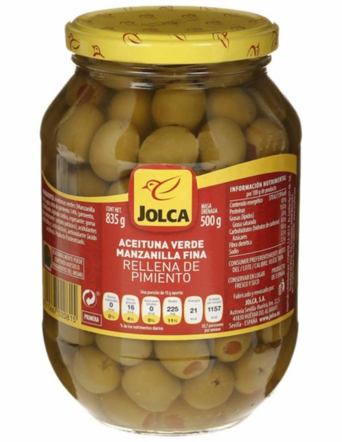 Aceituna Rellena con Pimiento 835 g 1