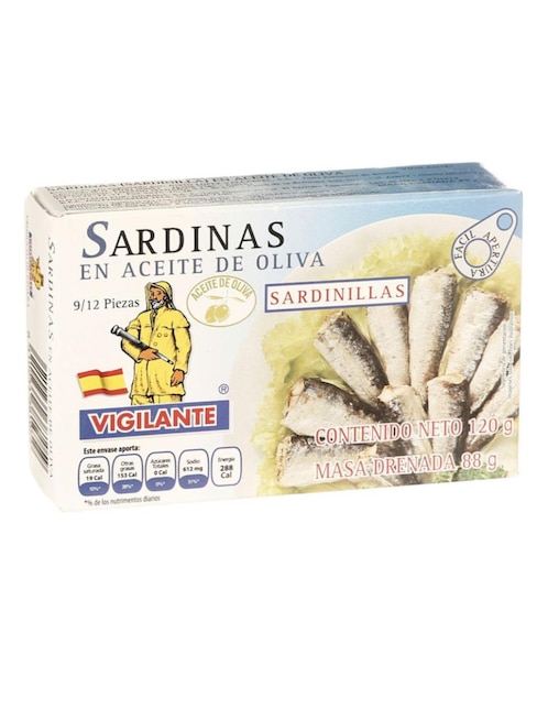 Sardinilla en Aceite de Oliva Vigilante 120 g