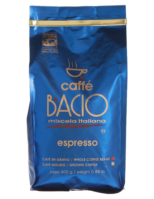 Café espresso de grano Bacio Miscela Italiana 400 g