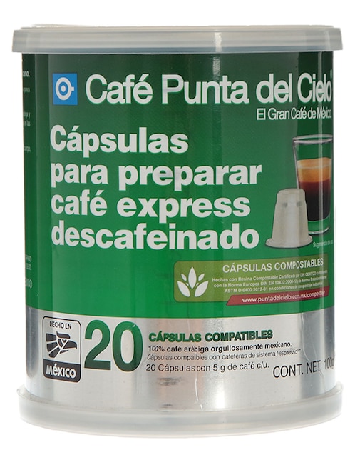 Cápsulas de café Punta del Cielo 100 g