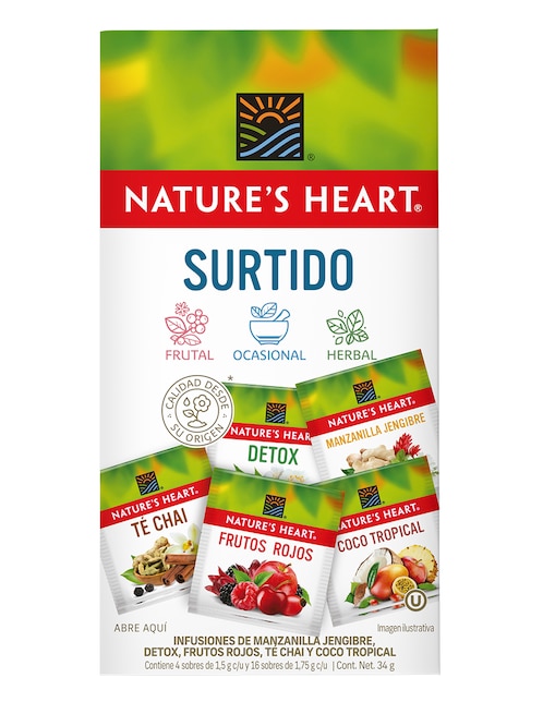 Té diferentes sabores en sachet 34 g 1