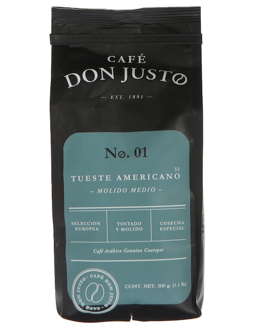 Café molido Don Justo No. 01 Tueste Americano 500 g