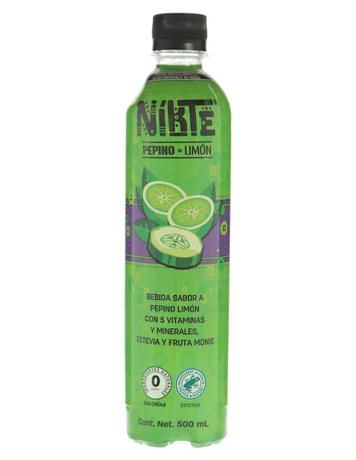 Agua natural Nikté sabor pepino y limón