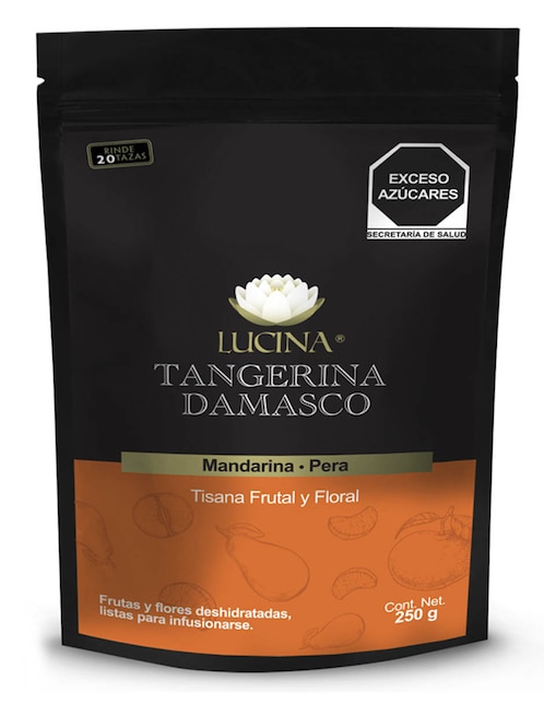 Tisana frutal Lucina 250 g Tangerina Damasco