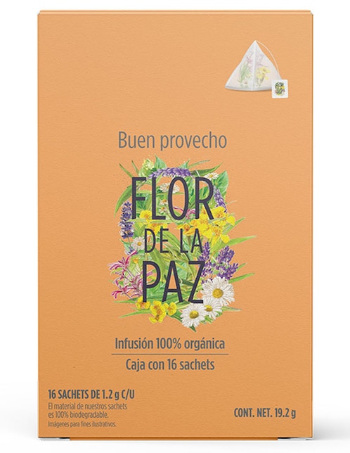 Té herbal en sachet Flor de la paz Buen provecho 19.2 g