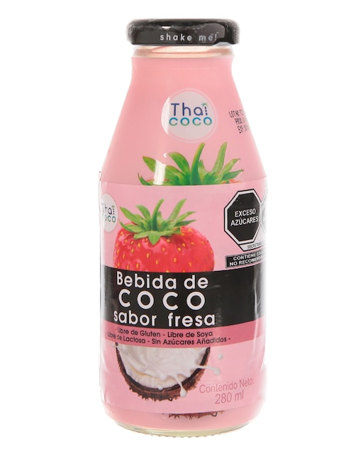 Agua natural Thai Coco sabor fresa