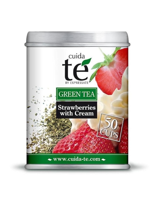 Imagen de producto Té verde en hoja Cuida Té cuida Fresas con Crema 100 g