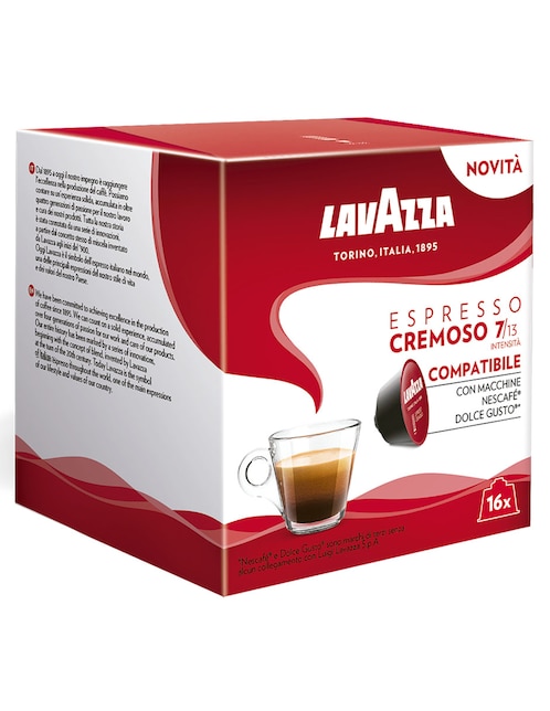Set de cápsulas de café líquido sabor chocolate y frutos secos Lavazza Dolce Gusto Espresso 128 g