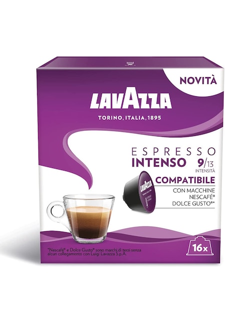 Set de cápsulas de café líquido sabor caramelo y cacao Lavazza Dolce Gusto Espresso Intenso 128 g