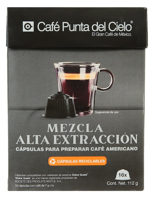 Cápsulas de café Punta del Cielo 112 g