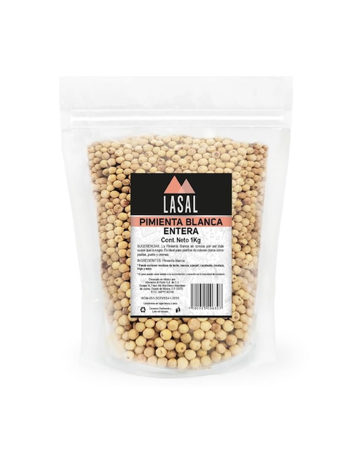 Imagen de producto Pimienta blanca entera Lasal 1 kg