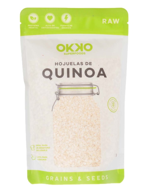 Cereal de hojuelas de quinoa Okko Superfoods