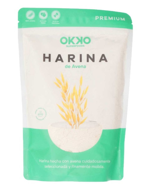 Harina de avena Okko Superfoods Premium para panadería y repostería