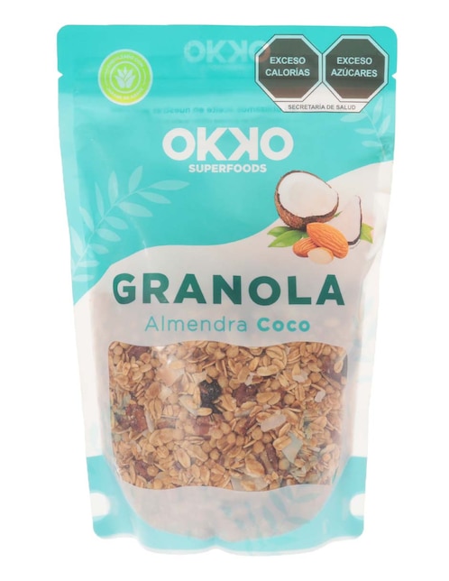 Cereal de granola almendra coco Okko Superfoods