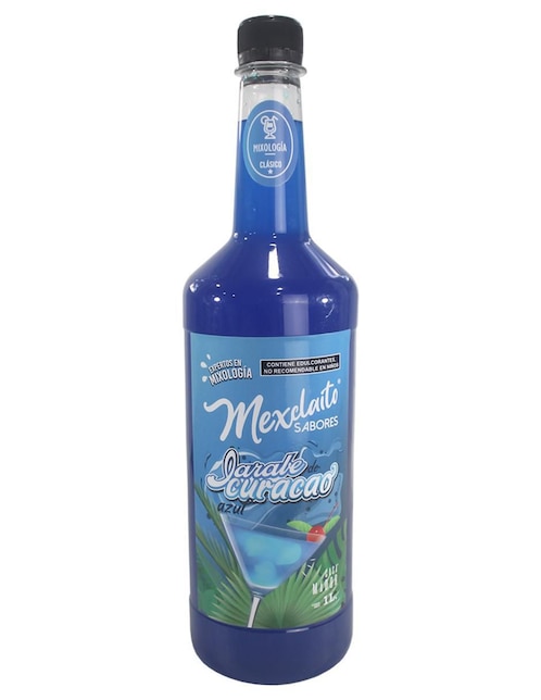 Sustituto Endulzante Mexclaito de naranja curacao azul de 1 litro