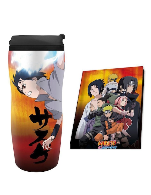 Set vasos Naruto Shippuden de vidrio con 2 piezas Set vasos Naruto Shippuden de vidrio con 2 piezas