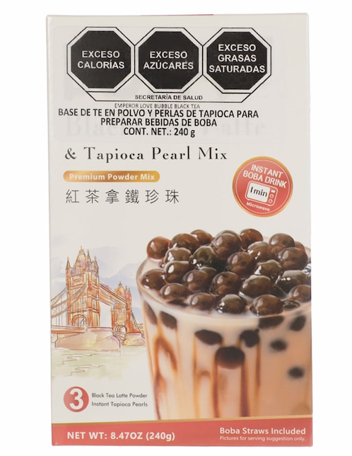 Té de burbujas sabor té negro Emperor Love 240 g