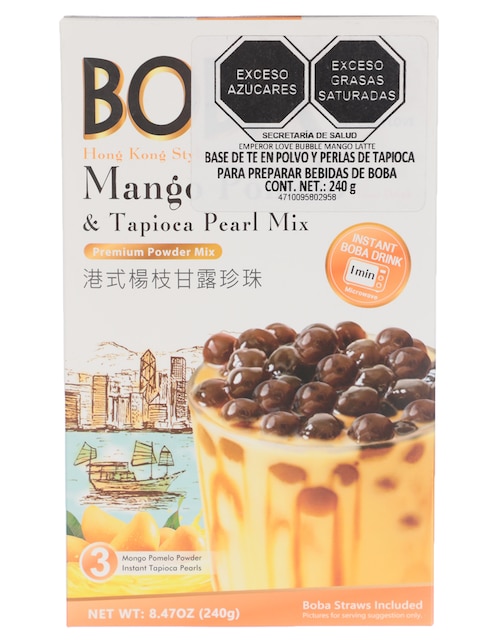 Té de burbujas sabor mango Emperor Love 240 g