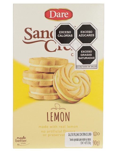 Galletas de limón Sandwich Creme 1