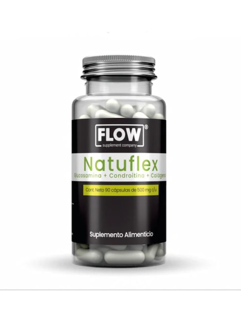 Natuflex Flow Supplement Company con Glucosamina Colágeno Hidrolizado Condroitina Metilsulfonilmetano Premezcla Vitamínica 90 cápsulas