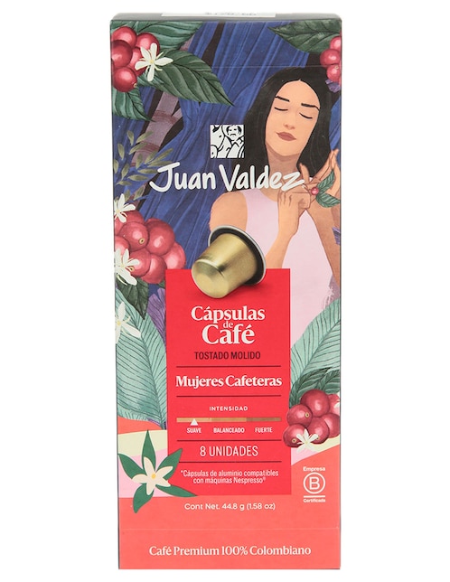 Cápsula de café molido Juan Valdez Mujeres Cafeteras 44.8 g