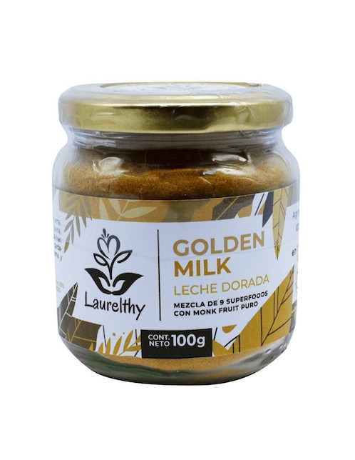 Bebida en polvo Golden Milk natural Laurelthy 100 g