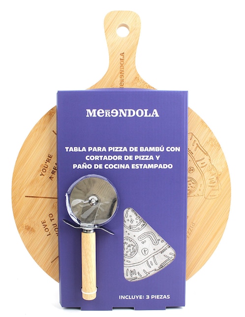 Tabla para pizza Merendola de bambú