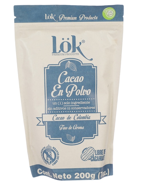 Bebida de cacao en polvo Lök Foods 200 g