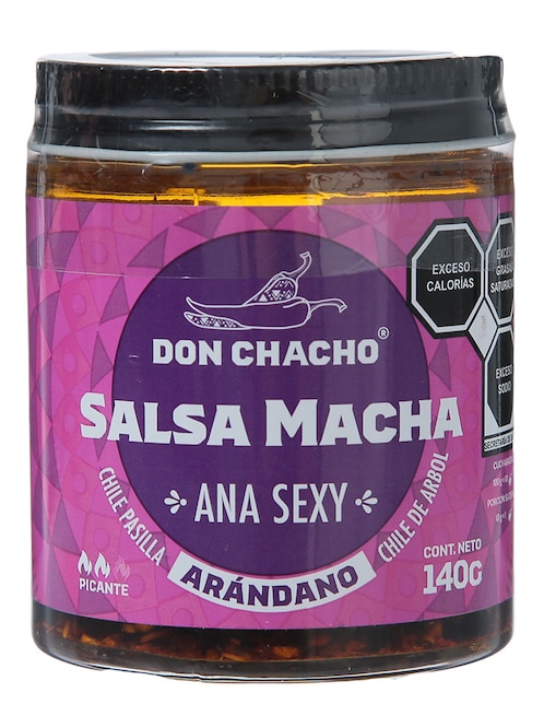 Salsa macha sabor chile de arbol y chile pasilla Don Chacho Ana Sexy