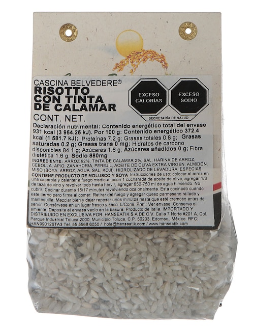 Mezcla de semillas risotto con tinta de calamar Nature's Heart 250 g