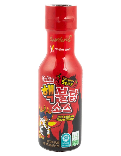 Salsa chile sabor extremadamente picante  Buldak Samyang