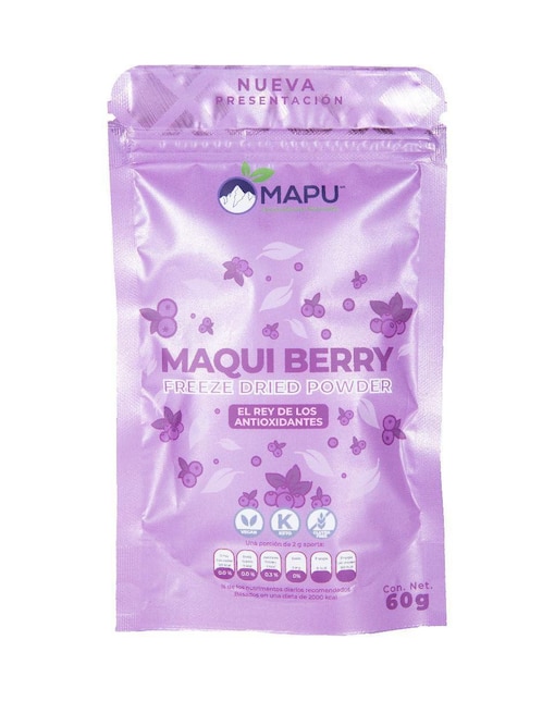 Bebida en polvo Maqui Berry de arándano Mapu 60 g