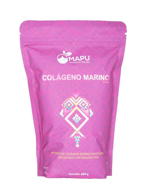 Bebida en polvo colágeno marino con dragon fruit de pitahaya Mapu 450 g