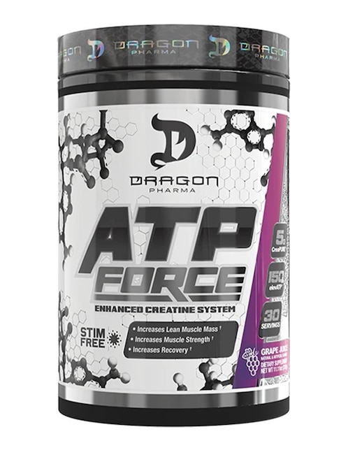 Dragon Pharma ATP Force con Creatina Monohidratada sabor uva