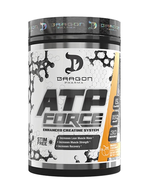 Dragon Pharma ATP Force con creatina monohidratada sabor mango coconut