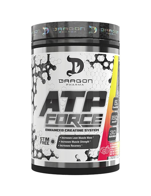 Dragon Pharma ATP Force con creatina monohidratada sabor fresa