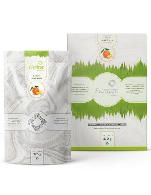 ARTESANIARTE Flexiter Artesaniarte con colágeno hidrolizado sabor naranja 370 g