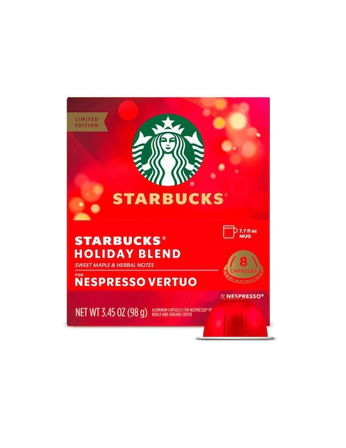 Cápsulas de café de maple Starbucks Vertuo 8 cápsulas