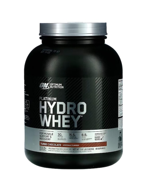 OPTIMUM NUTRITION Optimum Nutrition Platinum Hydro Whey con proteína de suero de leche sabor chocolate
