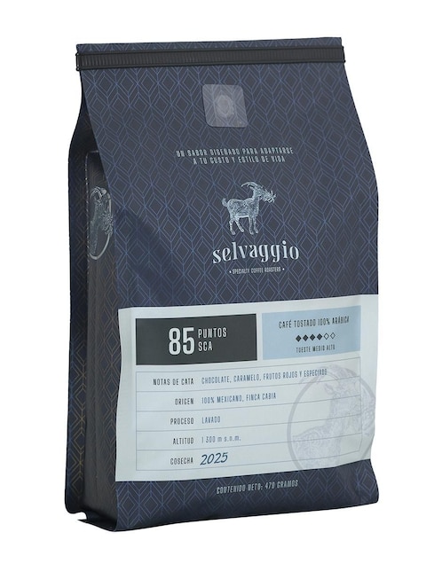 Café espresso de grano sabor especias de México Selvaggio 470 g