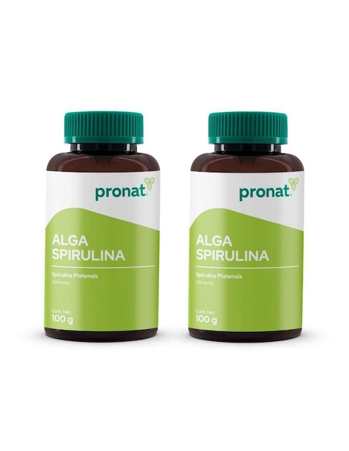 Kit de suplementos alimenticios Alga Spirulina Polvo Pronat