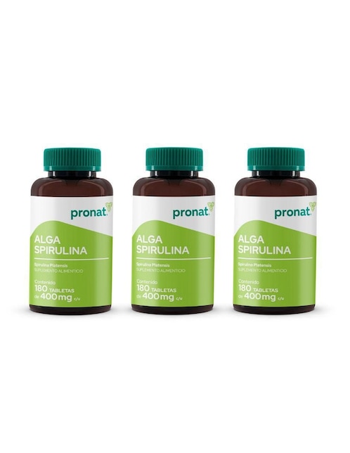Kit de suplementos alimenticios Alga Spirulina Pronat