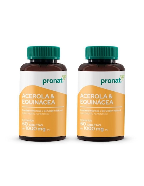 Kit de suplementos alimenticios de Suplemento de Acerola y Equinácea Pronat