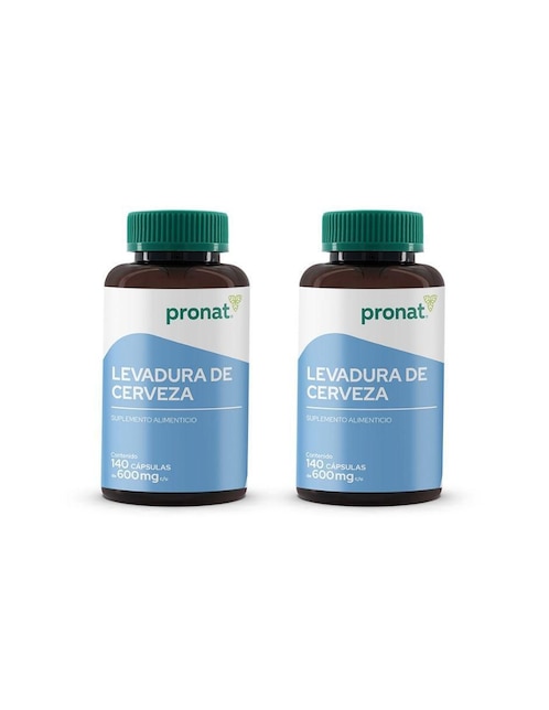 Set de suplementos alimenticios Levadura de Cerveza Pronat