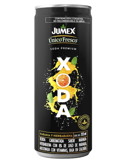 Agua gasificada sabor Naranja y hierbabuena 1