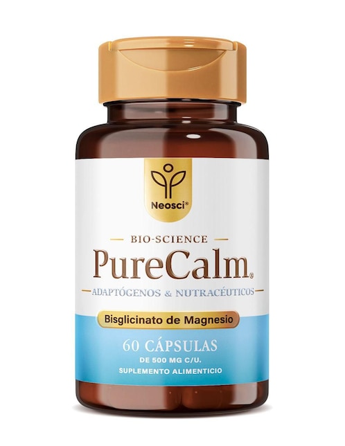 PureCalm Neosci con Bisglicinato de Magnesio Naturelab con l-teanina de 60 cápsulas
