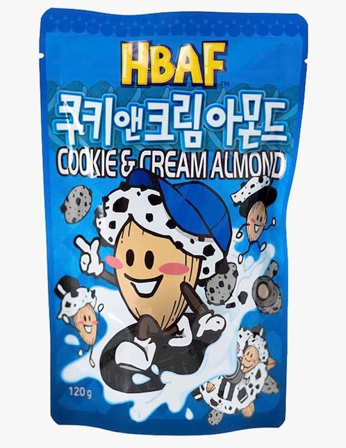 HBAF Paquete de snacks Cookies and cream almond Hbaf
