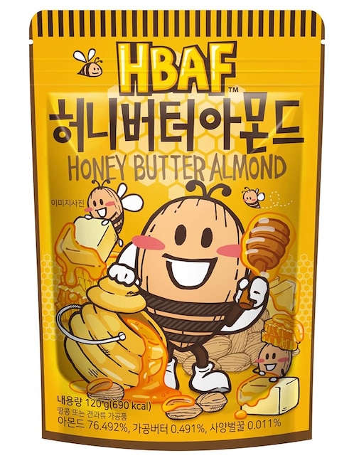 HBAF Paquete de Snacks Almendras con cubierta Hbaf