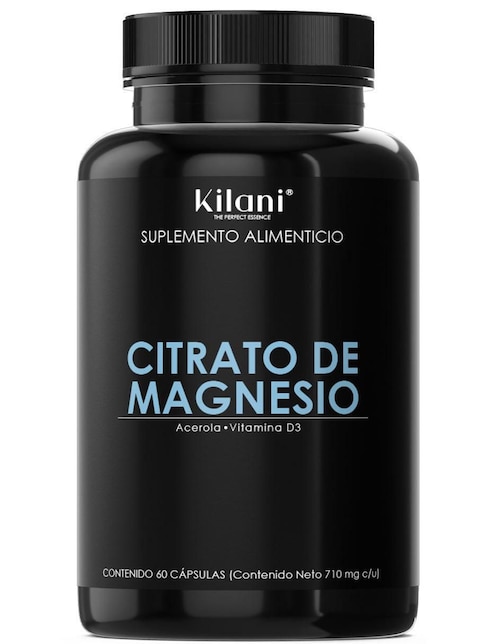 Citrato de Magnesio Acerola Vitamina D3 Kilani con citrato de magnesio