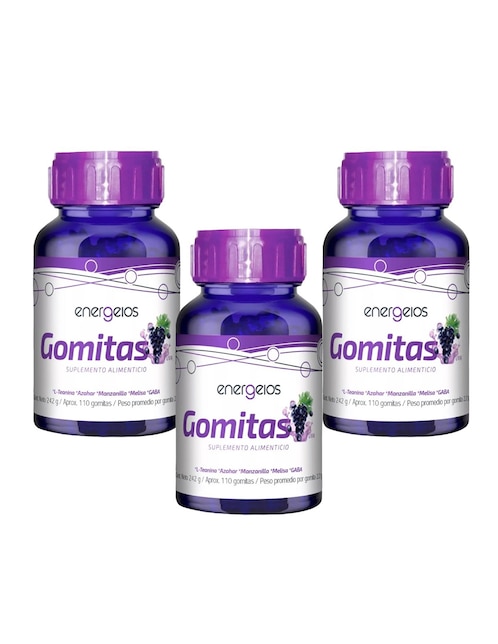 ENERGEIOS Kit de suplementos energeticos Gomitas relax
